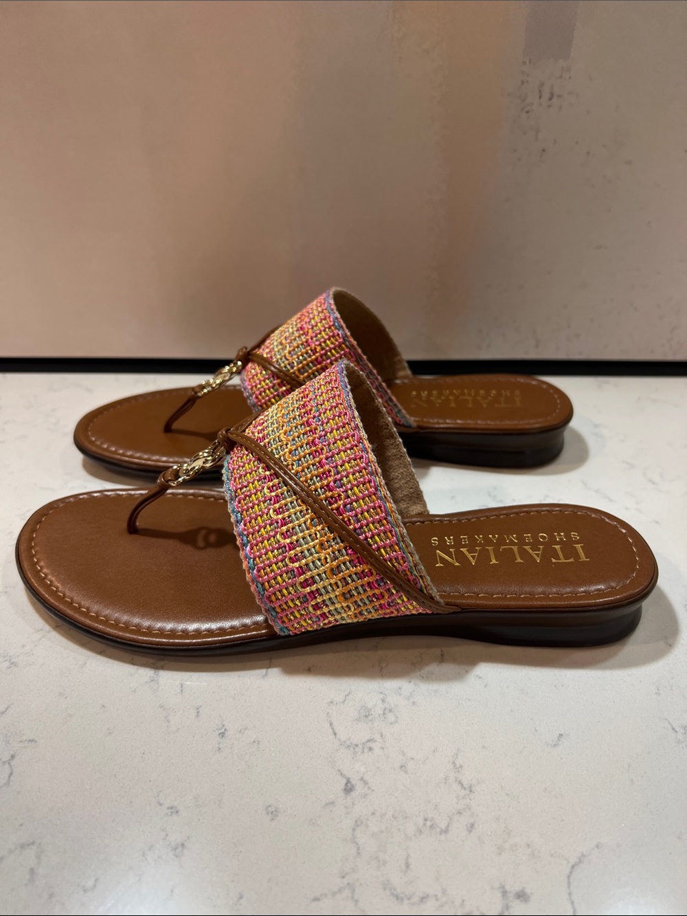 Italian Shoemakers Multicolored Camy Sandal Size 8 - Picture 7 of 16